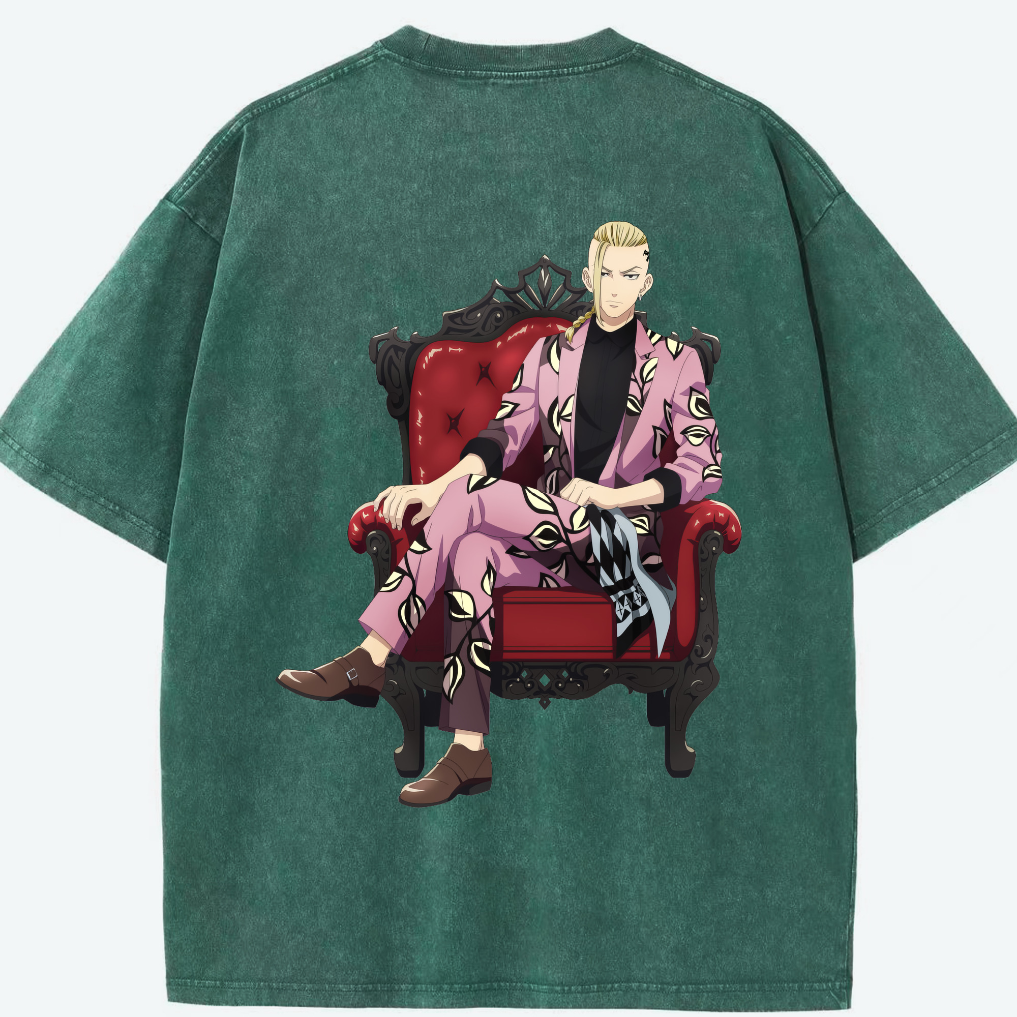 （画像用） 東京リベンジャーズ Tokyo Revengers 綿100% ヴィンテージ風 半袖Tシャツ（背面プリント）